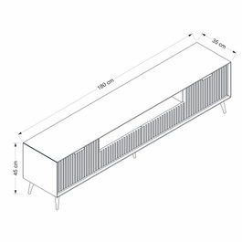 Hanah Home Soporte de TV Luxe Arenisca